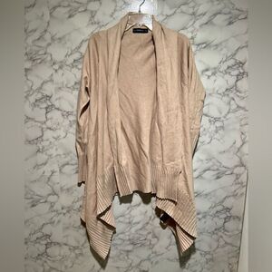 Zara Knit Cream Open Front Cardigan
